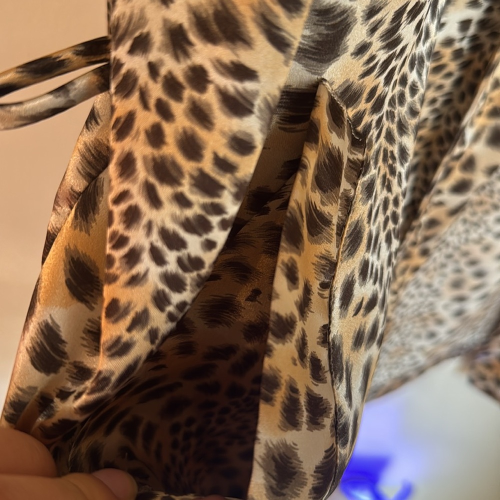 VICTORIA’S SECRET Leopard Robe Open No Belt - Picture 6 of 9